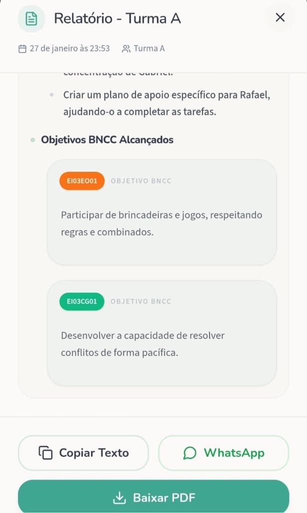 Exemplo de Relatório 1